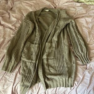 Tan cardigan